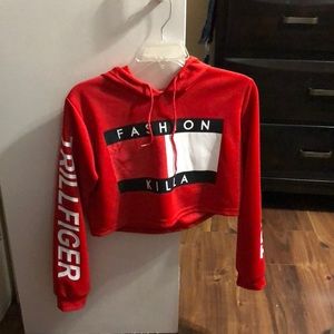 Crop top hoodie